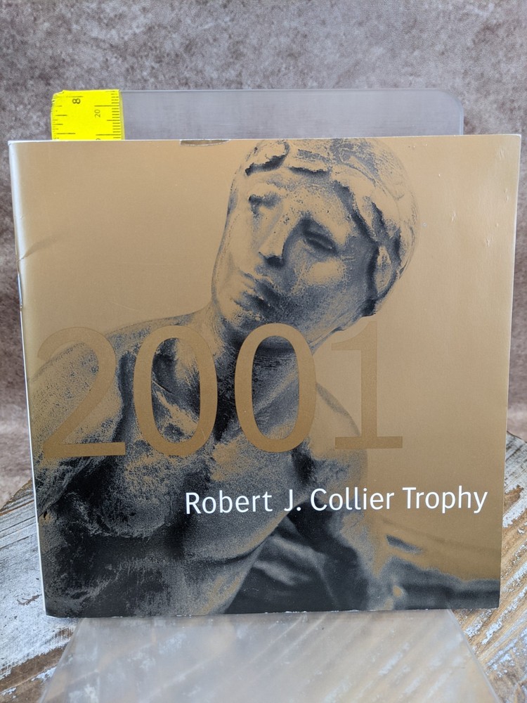 2001 Robert J. Collier Trophey Dinner Program w/ Menu & Unplayed CD F-35 JSF