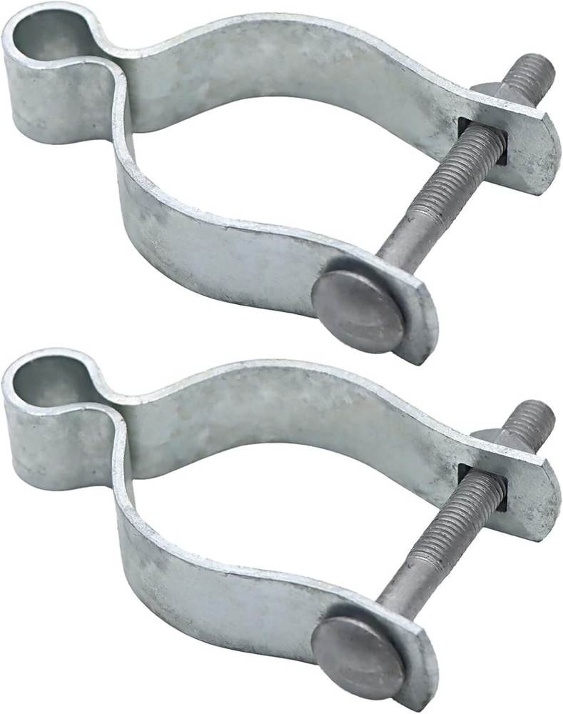 2 Pcs Chain Link Fence Gate Post Hinge for Outside Diameter Post/Pipe, 2-3/8"