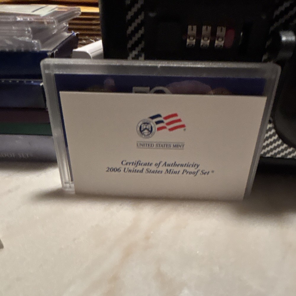 United States Proof Set 2006 U.S. Mint Uncirculated Proof Certificate