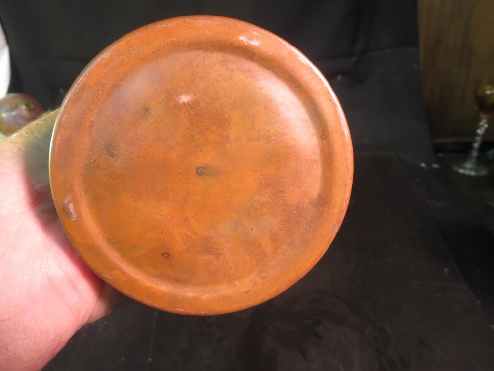 9-3/4" Hammered Copper Pitcher Unmarked