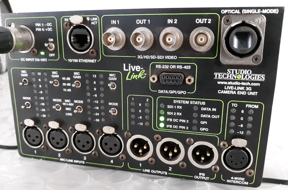 Studio Technologies LL3GCA-031 3G Camera End Unit NO AC & TOP Cover *TESTED*