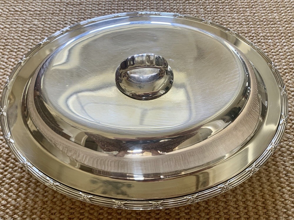 Vintage Sheffield Silverplate Apollo Covered Dish