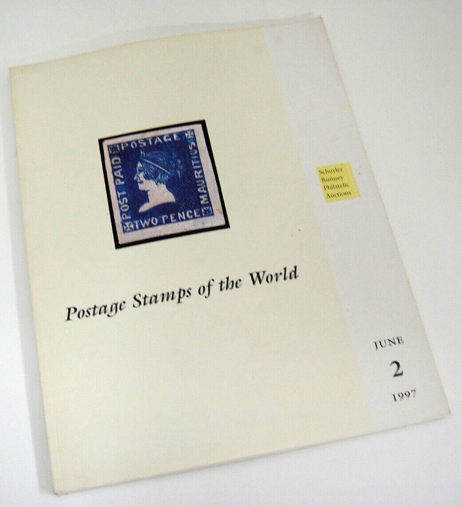 Schuyler Rumsey Stamp Auction Catalog 1997 New Zealand Mauritius 2d Sherwin