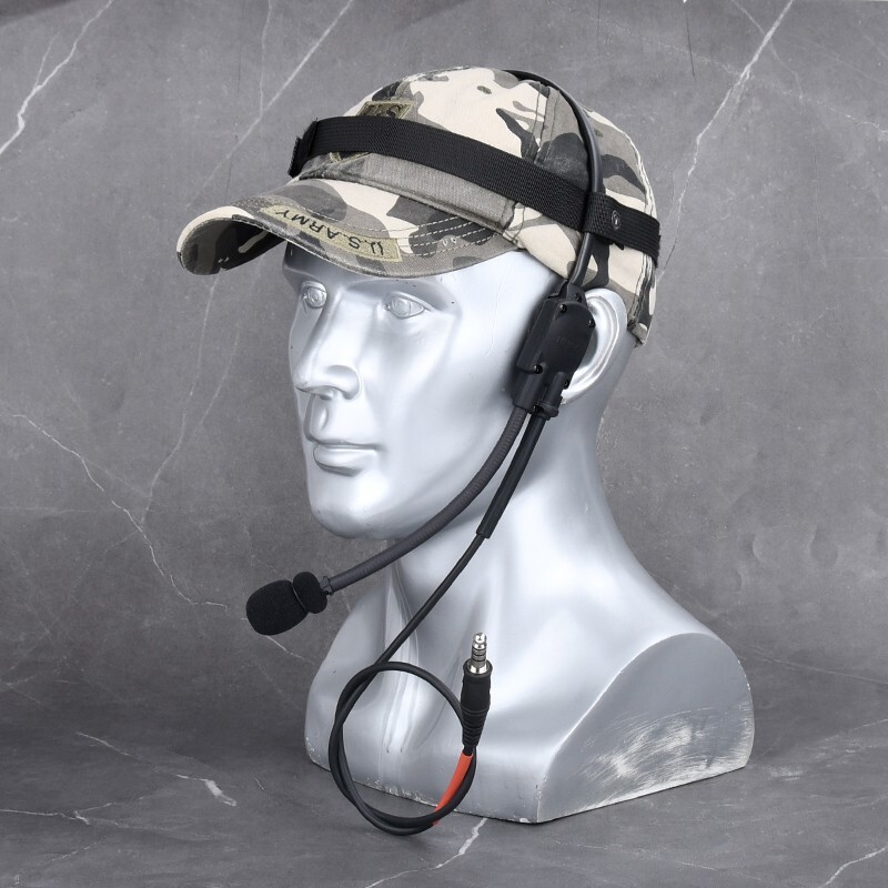Tactical Headset Signal Bone-Conduction Speaker MH180-V For Interface 7.0PLUG