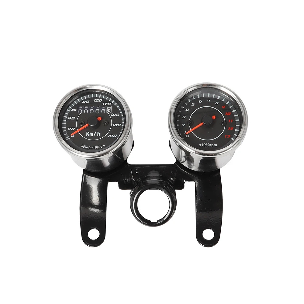2 in 1 Motorcycle LED Backlight Odometer & Tachometer Speedometer Meter Assembly