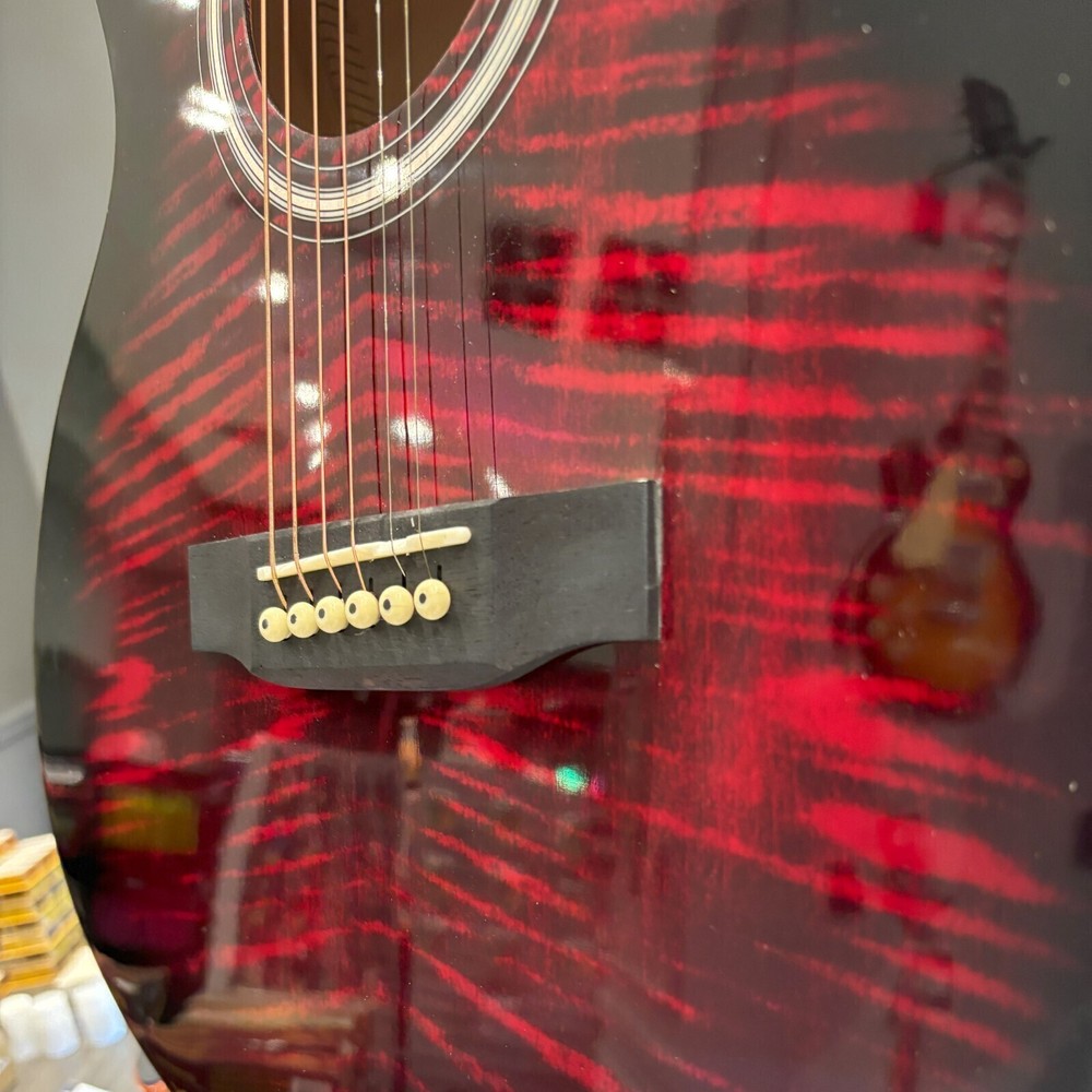 Mars Acoustic Guitar: Red