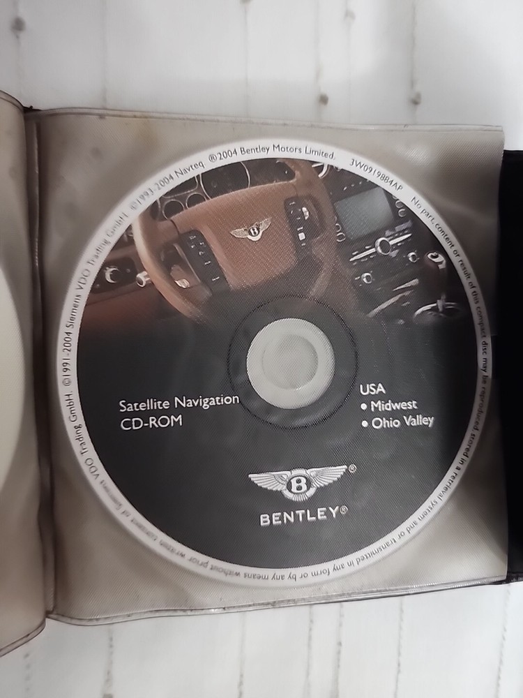 Bentley Sat Nav Cd Rom Disc Set. USA/CANADA