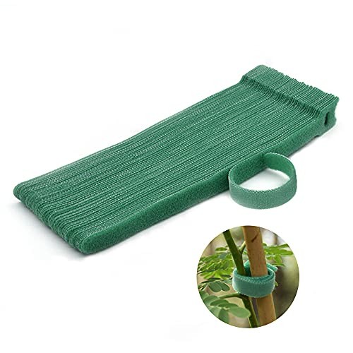 Garden Hook＆Loop Plant Cable Ties, Multi-functional Ties, Adjustable 50 Green