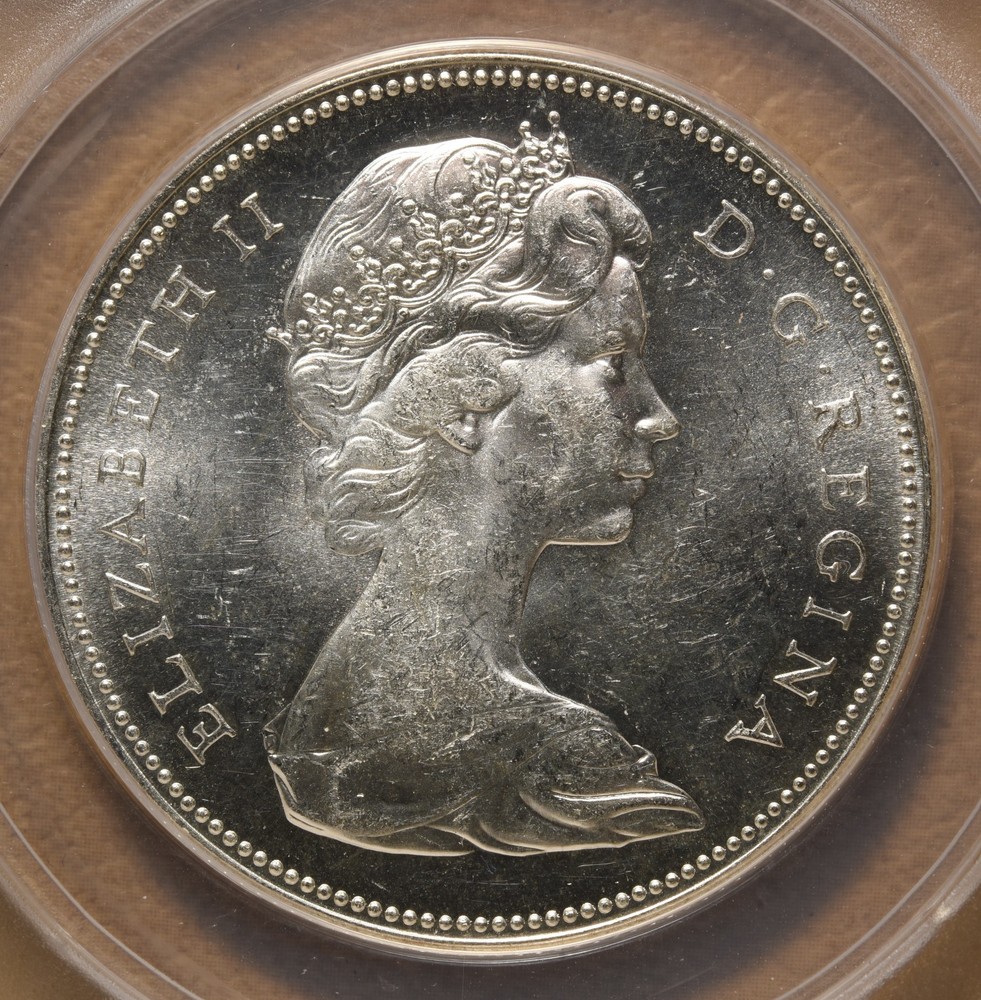 1967 Canada Silver Dollar ANACS MS62
