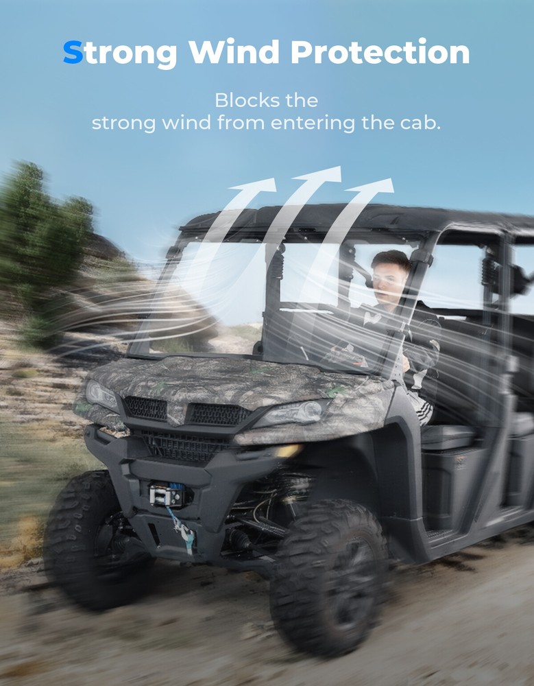 UTV Front Full Windshield Scratch-Resistant for CFMOTO UFORCE 1000/XL 2019-2026