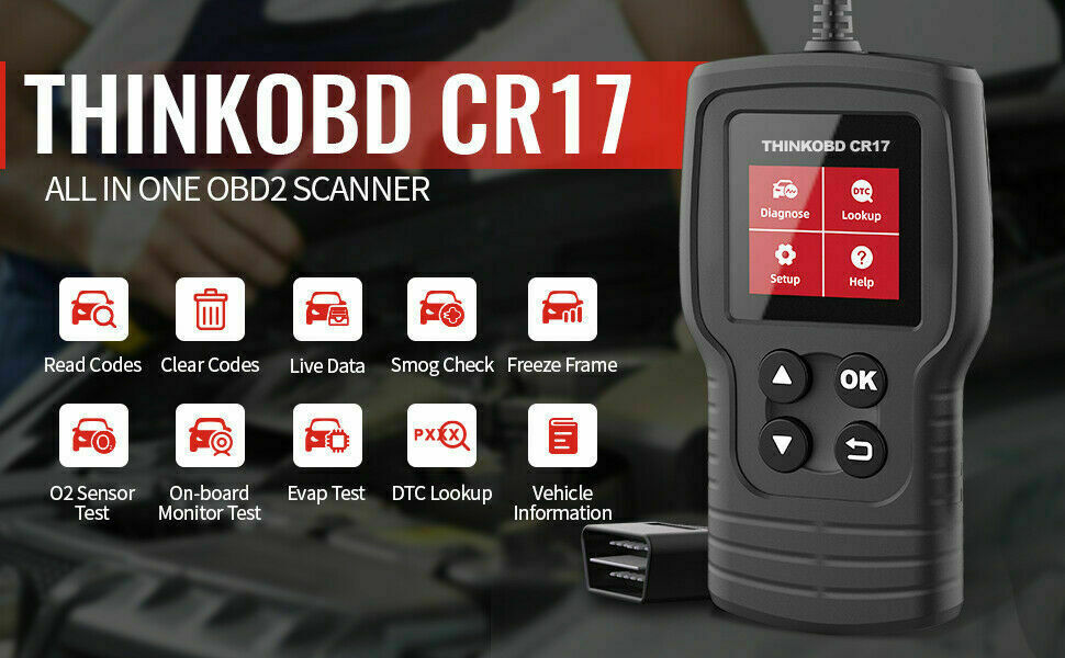 THINKODBD CR17 OBD2 Scanner Code Reader Diagnostic Scan Tool Check Engine Fault