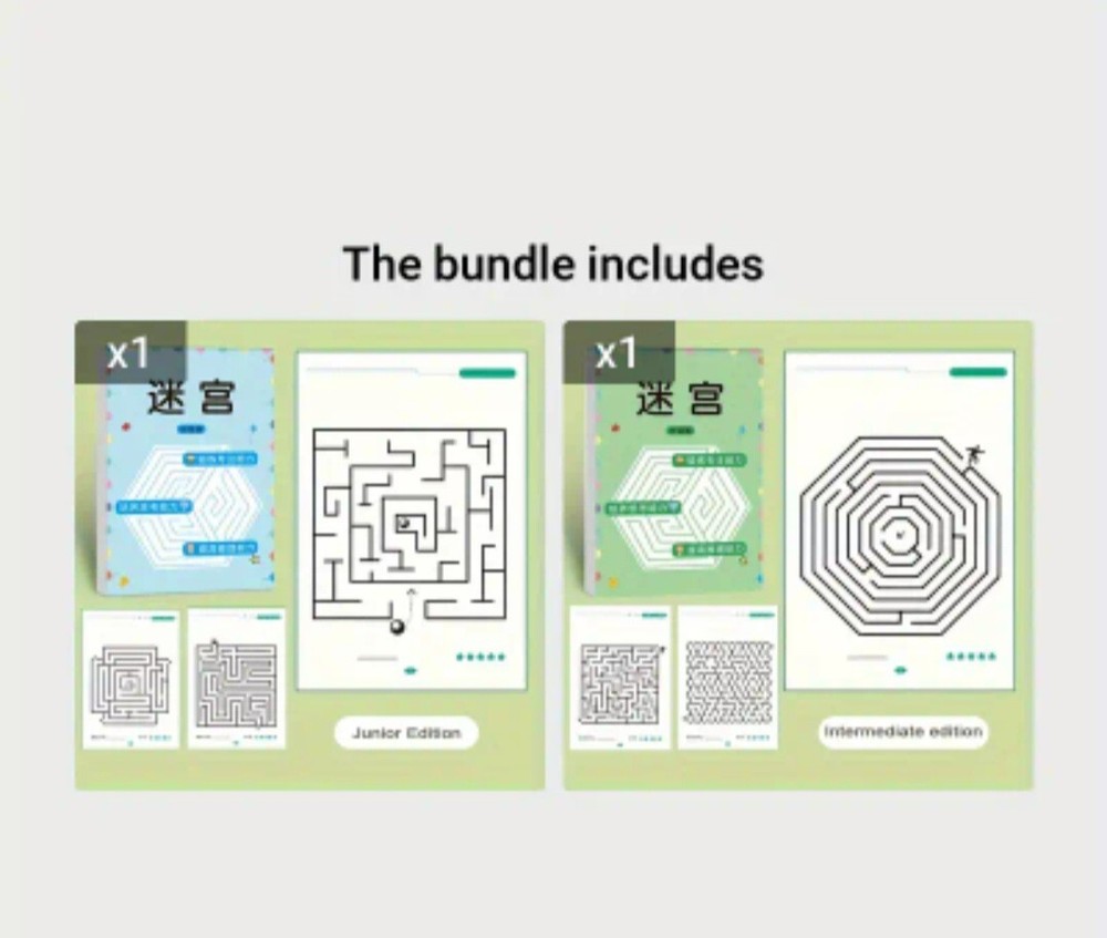 192 Patterns Concentration Maze Training Book, Student Thinking Development...