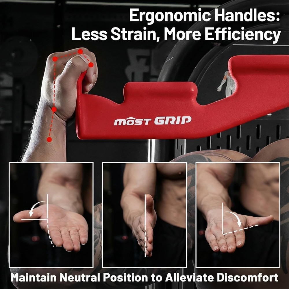 LAT Pull Down Bar with 6 Ergonomic Handles Neutral Grip Pulldown Attachments