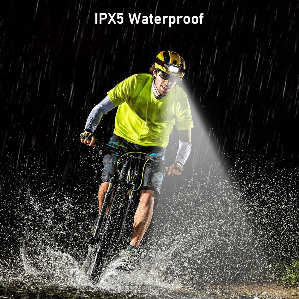 LED Headlamp Rechargeable,2000L Super Bright Headlight with Motion Sensor-2 Pack