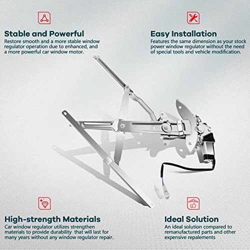 Power Window Regulator Front Left Driver Side fit for 1995 Front Driver(LH)