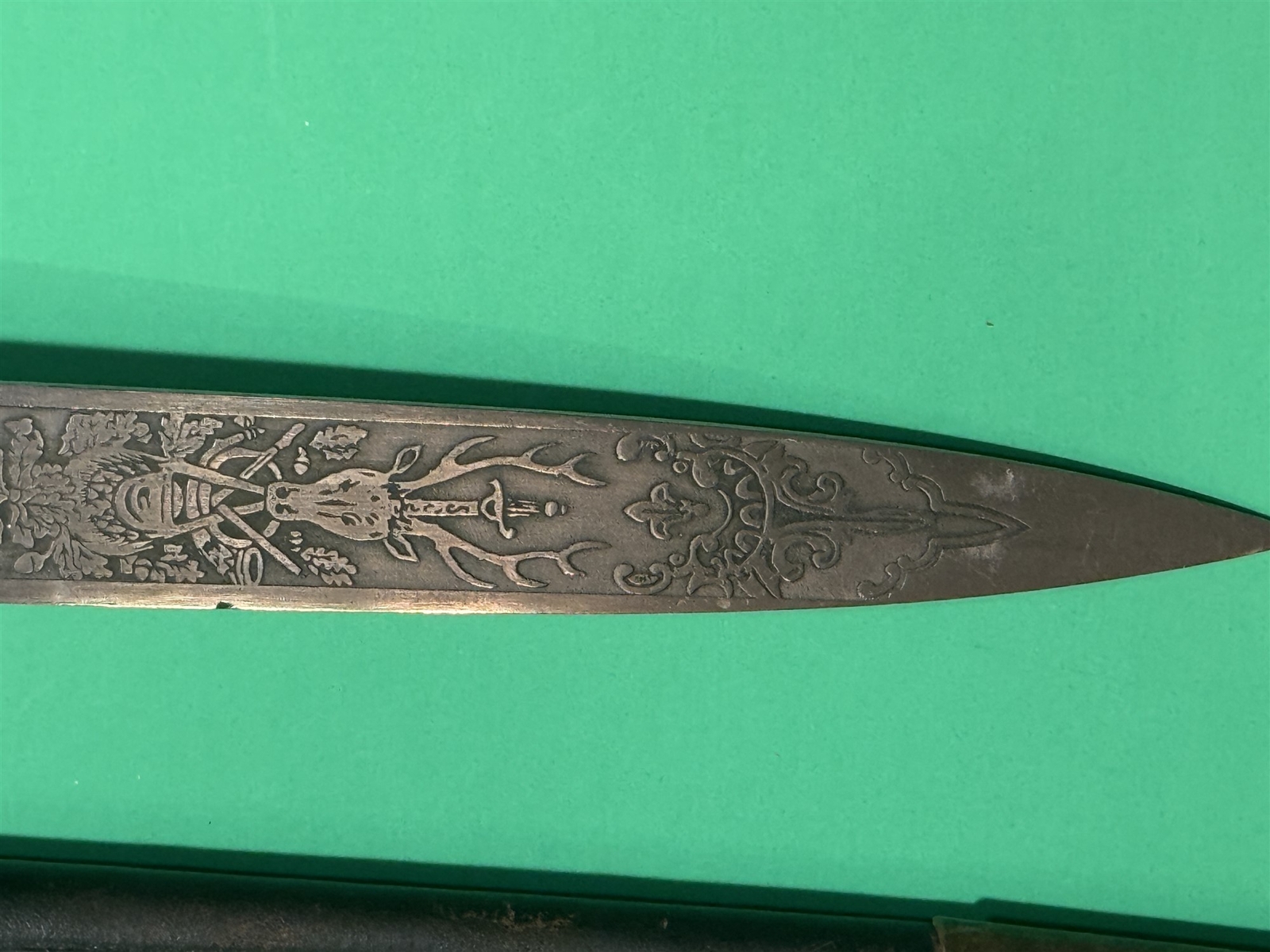 German Hunting Sword, Scabbard, Weyersberg & Co Solingen �Waidmannsheil�