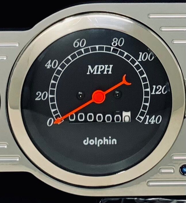 6 Gauge Universal Dash Panel Insert Cluster Set Powder Coated