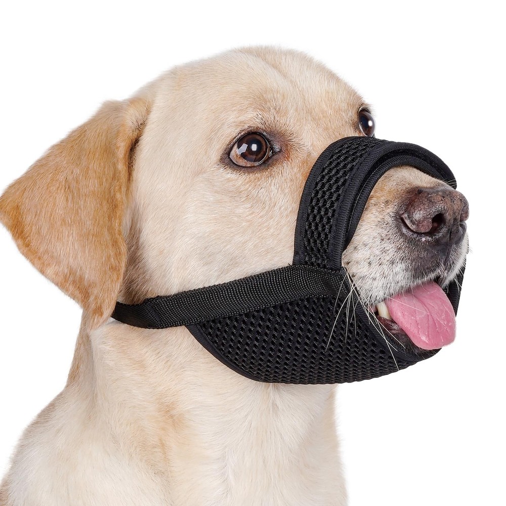 Mayerzon Dog Muzzle with Hook and Loop for Large Medium Small Dogs, Patented ...