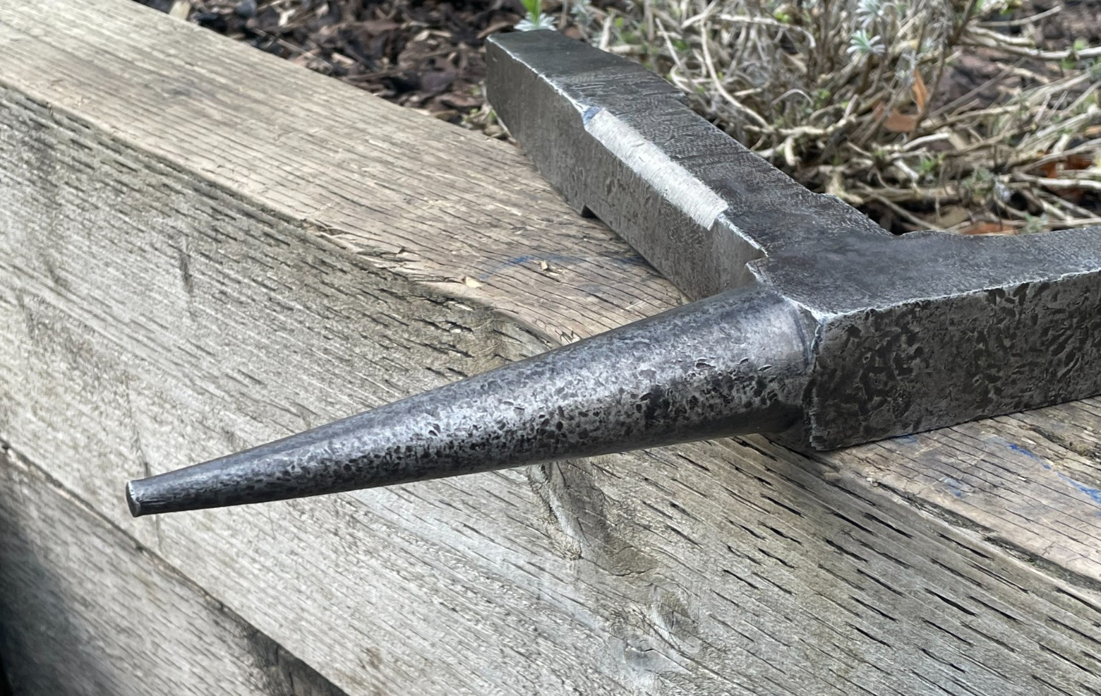 Vintage Large Blacksmiths Spike Stake Anvil Tinsmith Old Tool