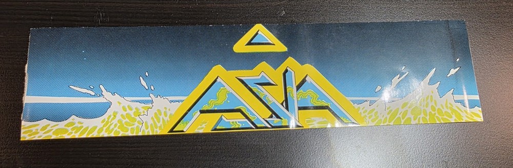 Vintage 80's ASIA Bootleg Bumper Sticker 12" x 3"