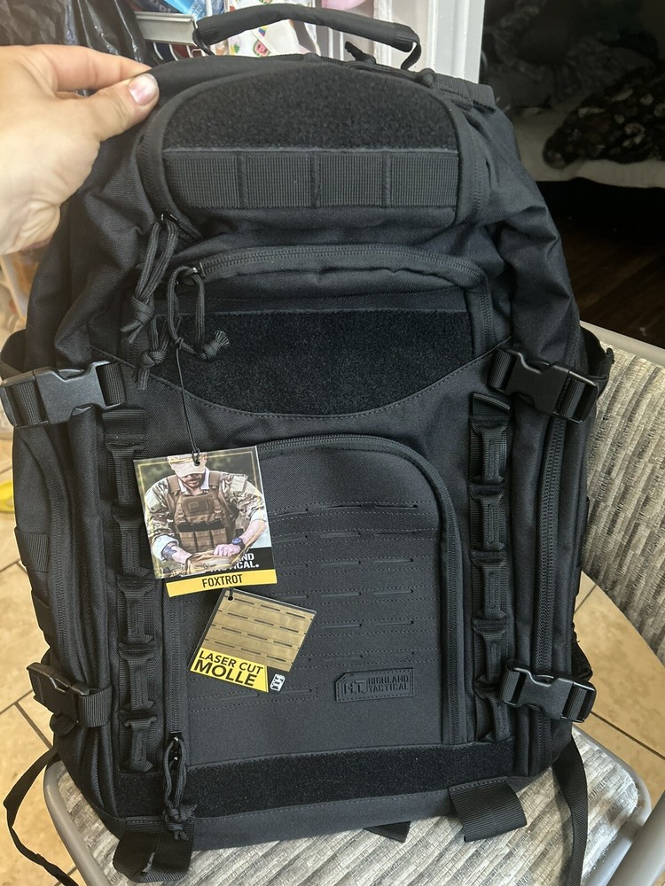 Highland Tactical Backpack - Foxtrot - Black