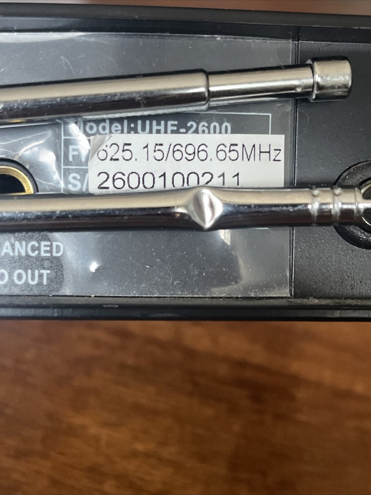 Acesonic UHF-2600 UHF Dual Channel Wireless Microphone System