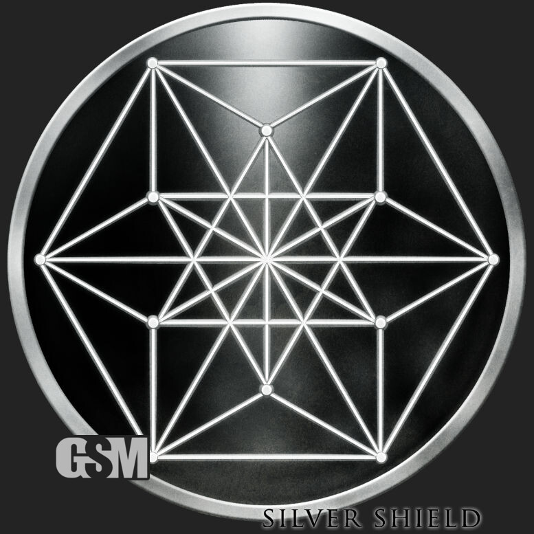 2021 Silver Shield VECTOR EQUILIBRIUM  - 1oz Proof - #17 in "Sacred Geometry"