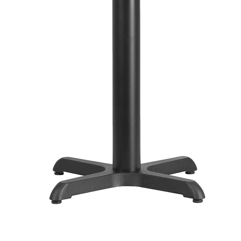 22'' x 22'' Restaurant Table X-Base with 3'' Dia. Table Height Column