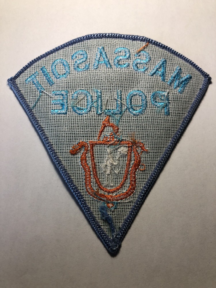 Massasoit Massachusetts Police Patch ~ RARE Colors