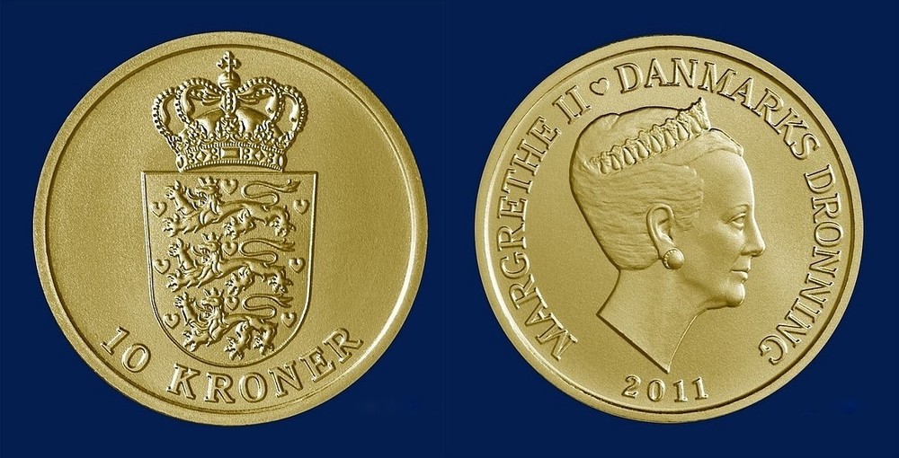 DENMARK 10 Kroner 2011 KM 943 UNCIRCULATED