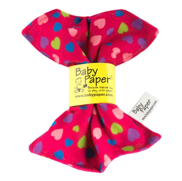Pink Hearts Pattern Baby Paper