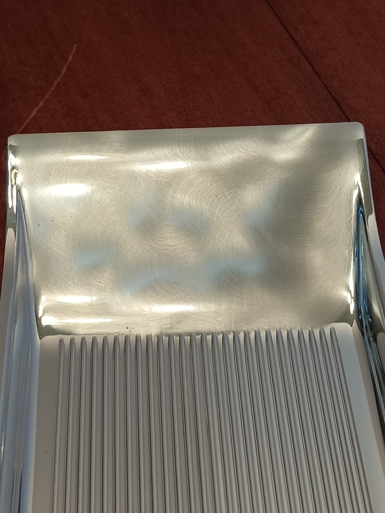 WMF-Ikora German Brushed Silver Plate Rectangle Flat Serving Plate MCM EP Brass