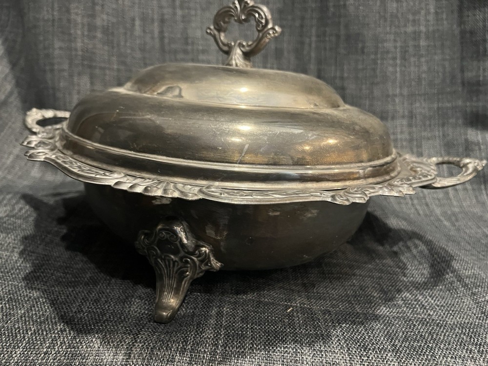 Vintage Silver Plated Serving Dish