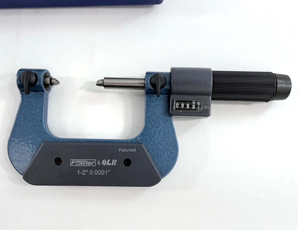 Fowler 1-2" 0.0001" 52-219-092-0 Screw Thread Micrometer