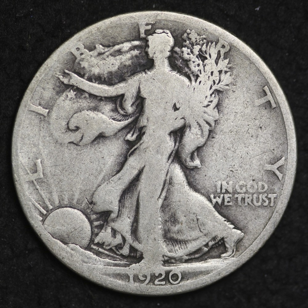 ** 1920-D Walking Liberty Silver Half Dollar FREE SHIPPING!