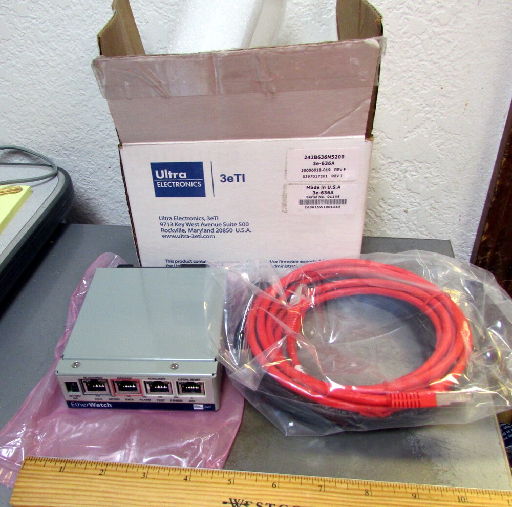 Ultra Electronics Etherwatch 3eTI / 3e-636A Industrial Network Security Device