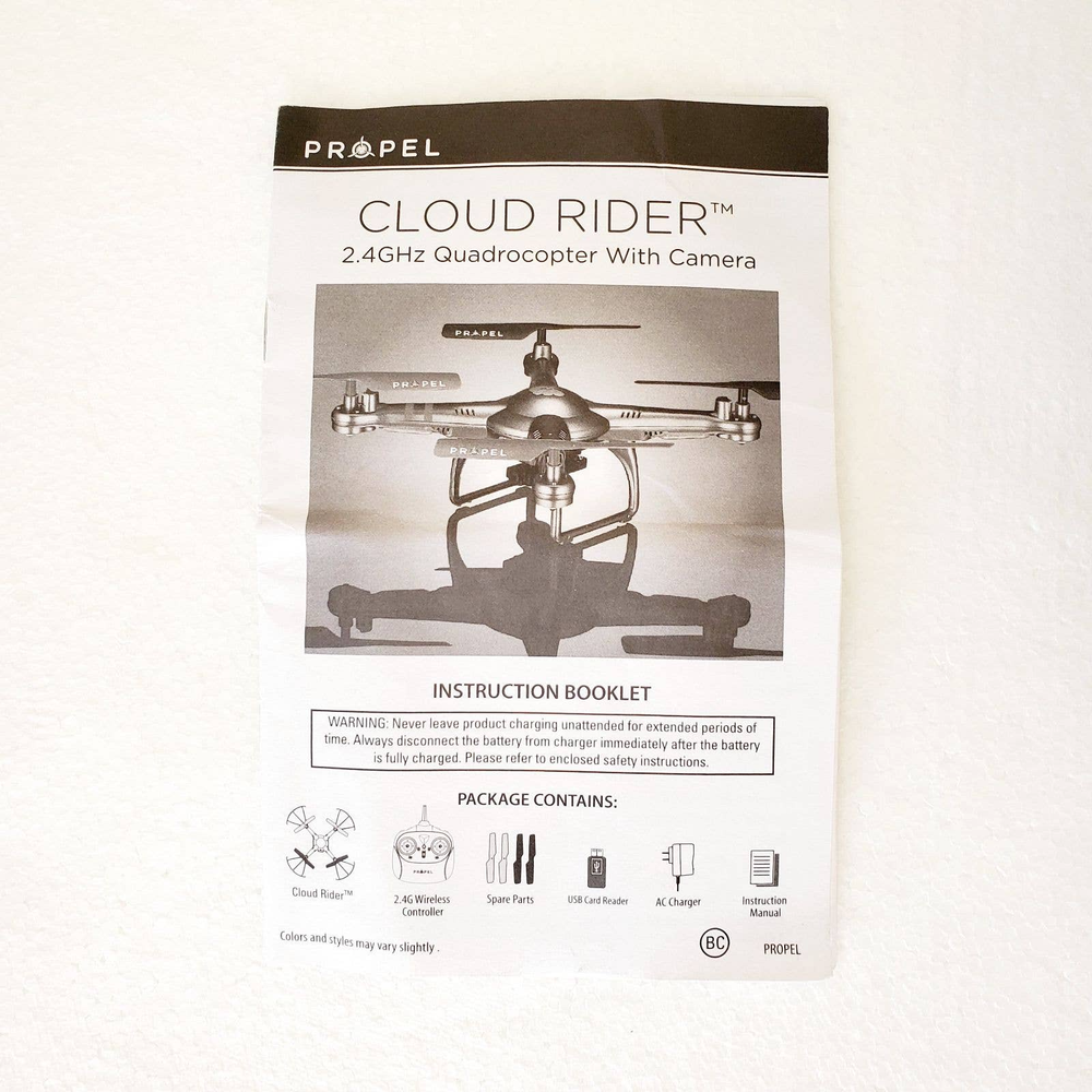 Propel Cloud Rider 2.4 GHz Quadrocopter with Camera