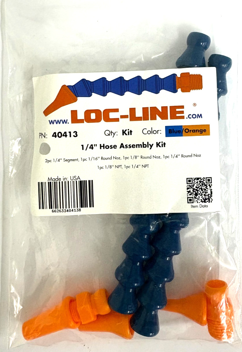 LOC LINE #40413 1/4" HOSE ASSEMBLY KIT hose and fittings - new in package
