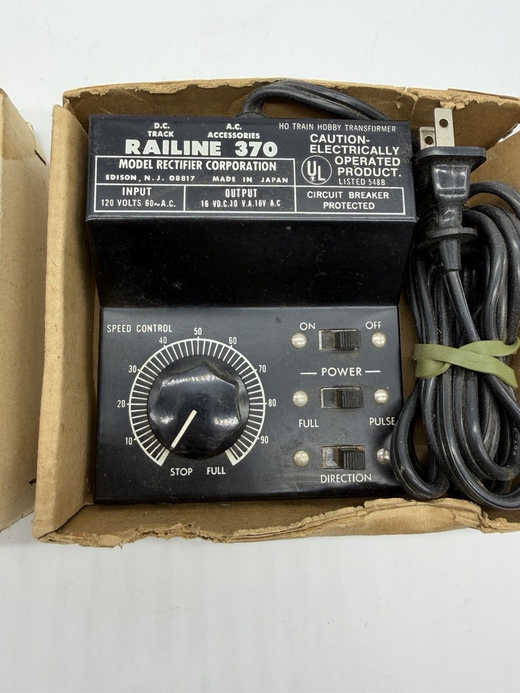 MRC Railine 370 Model Train Transformer Control (untested)