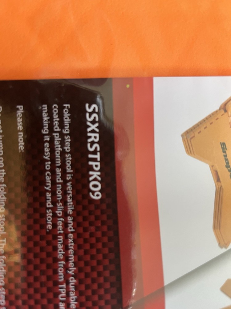 Snap On Step Stool Orange