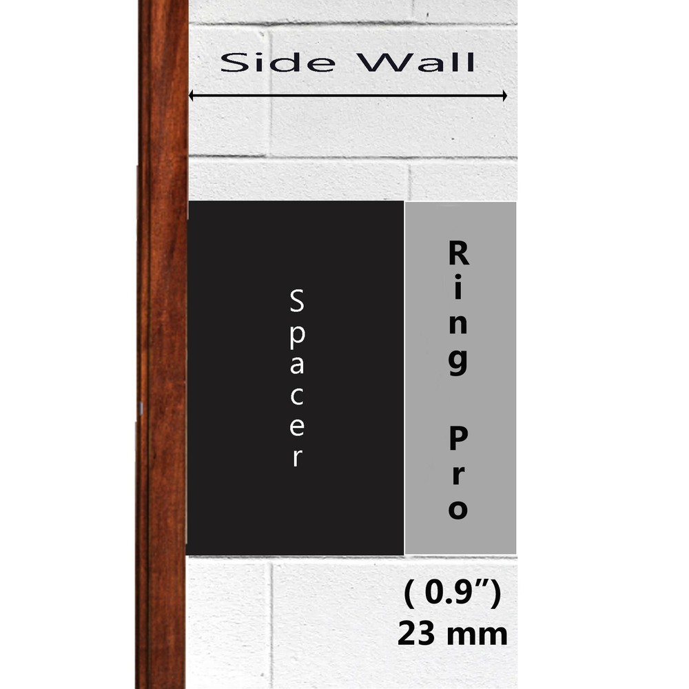 Ring Wired Doorbell Plus Custom spacer Mounting bracket 0.5"-3.5"