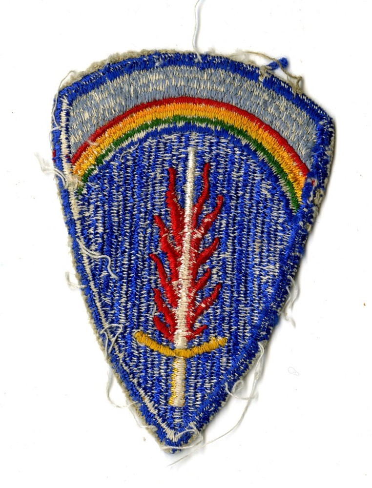 US Army Europe White Back Patch Cut Edge Vintage
