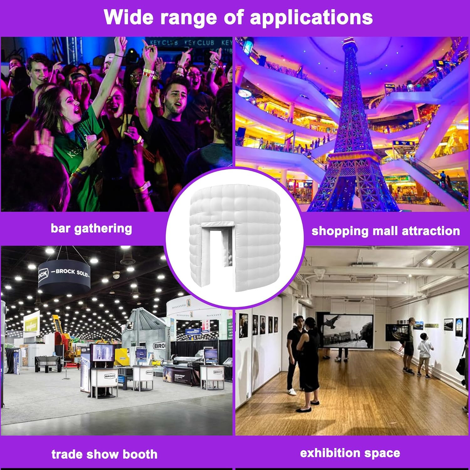 Inflatable Photo Booth, Portable Photo Booth Enclosure Tent for Weddings Parties