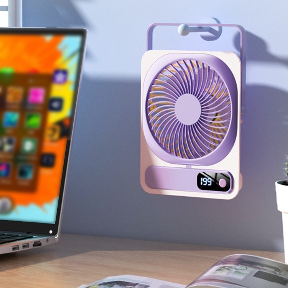 Desktop Circulating Fan 5 Speed Quiet 36dB Wall Mountable Vertical Fan