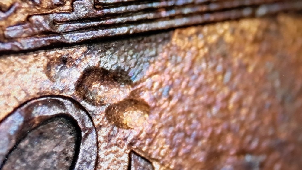 PAW PRINT MINT ERROR OR POST MINT DAMAGE?MACHINE DOUBLING, THIN COPPER LAYER#519