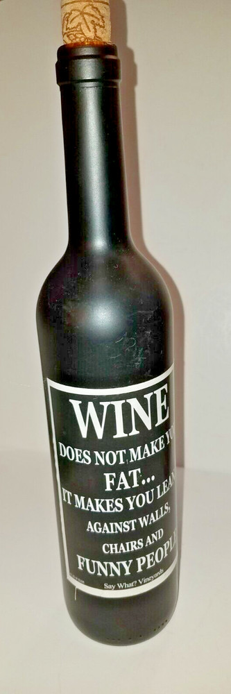Three Decorative Wine Bottles Empty Funny Kitchen Decor / House Warming Gift