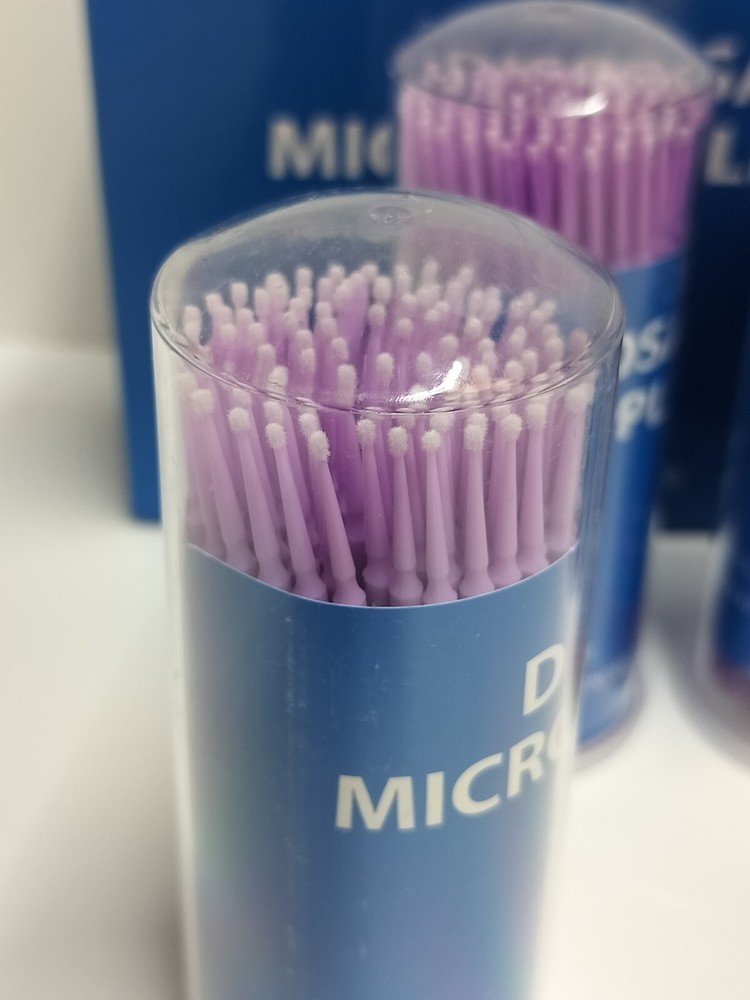 400 Microbrush Micro Brush Applicator Tips for Makeup Eyelash Dental Super Fine