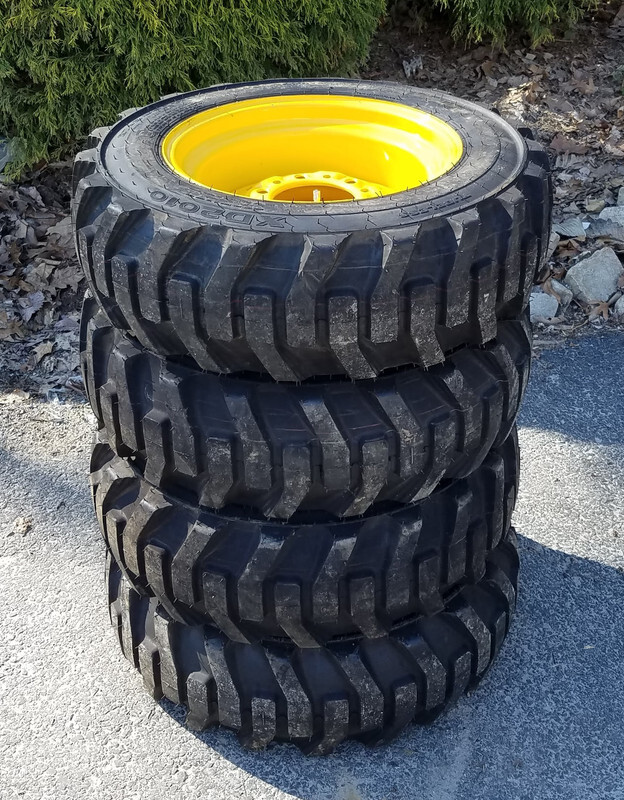 1 or 4-HD 27X8.50-15 Galaxy XD2010 Skid Steer Tires/Rims for New Holland,etc