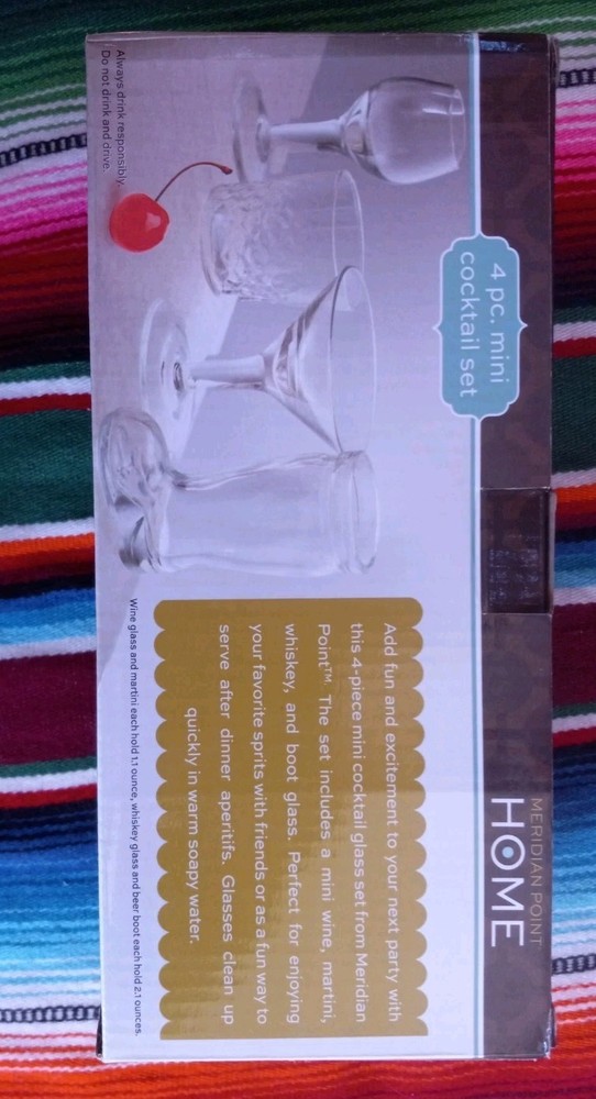 Meridian Point Home 4 pc. mini cocktail set