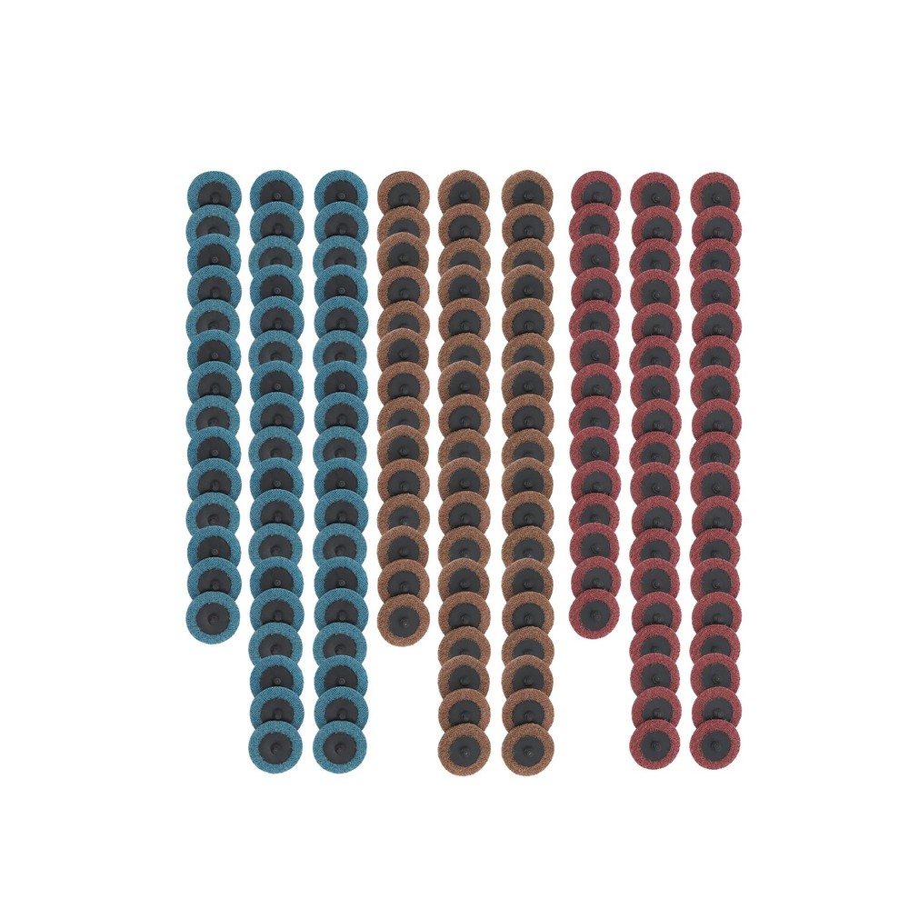 2 Inch Fine Medium and Coarse Quick Change Torque Sanding Discs Set - 150 Pack